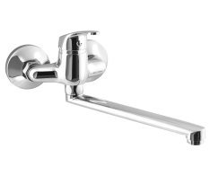 Aqualine 35 Nástěnná Baterie, Rozteč 100mm, Ramínko Ploché 220mm, Chrom