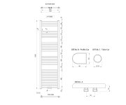 Aqualine Alya Otopné Těleso Rovné 500x1600mm, Středové Připojení, Chrom