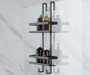 Metaform Myline Polička Do Sprchy Závěsná, 240x490x220mm, černá Mat
