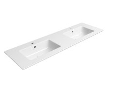 Gsi Pura Keramické Dvojumyvadlo Slim 142x46cm, Bílá Extraglaze
