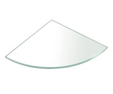 Sapho Rohová Polička 200x200x8mm, čiré Sklo