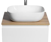 Aqualine Altair Skříňka S Deskou 58 Cm, Bílá/dub Emporio