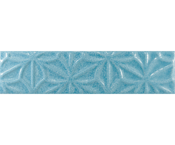 Retro dekor Equipe Cosmos Leaves Turquoise 7,5x30 - tyrkysová (skladem)