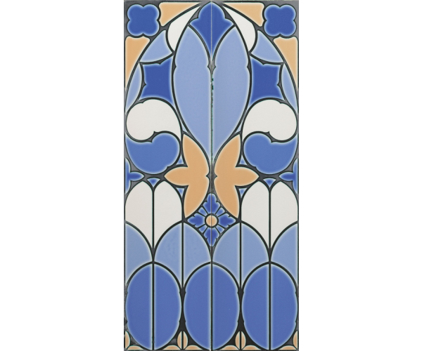 Retro obklad Grazia Venice Pannello Fenice Cobalt Craquele 40x80