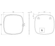 Sapho Buto Zrcadlo S Led Osvětlením 80x80cm