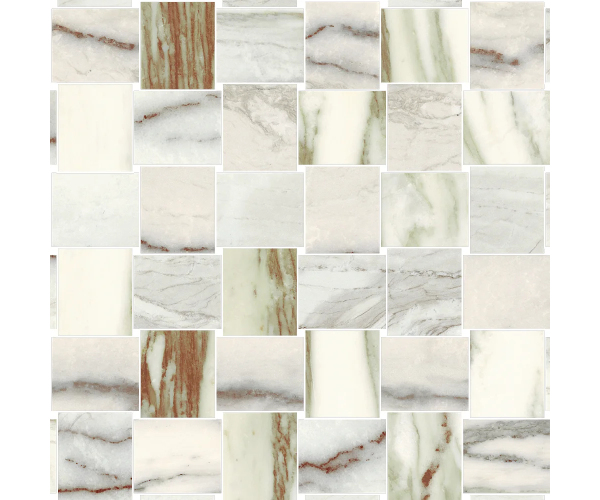 Mozaika jako kámen Sant Agostino Star Storm Marble Emerald 30x30 Nat. Rett.