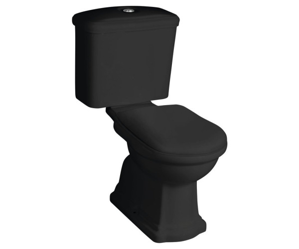 Kerasan Retro Wc Kombi, Zadní Odpad, černá-chrom