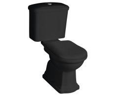 Kerasan Retro Wc Kombi, Zadní Odpad, černá-chrom