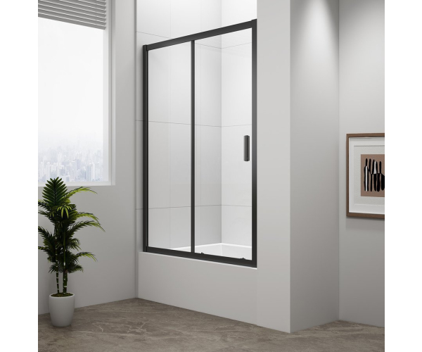 Polysan Deep Black Sprchové Dveře 1200x1650mm, čiré Sklo