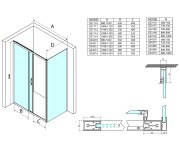 Gelco Sigma Simply Sprchové Dveře Posuvné 1400 Mm, čiré Sklo