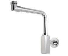 Omp Tea Quasar Umyvadlový Sifon šetřící Místo, 5/4" Odpad 32mm, Chrom