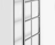Sapho Shick Nástěnný Sušák Ručníků 500x1344 Mm, Kulatý, Chrom