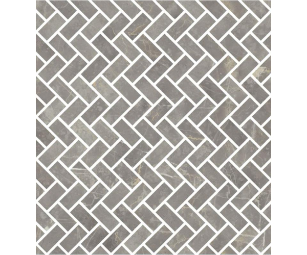 Mozaika jako mramor Fioranese Marmorea Grigio Imperiale effect MOSAICO LISCA 30x32 Luc. Rett. - šedá