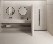 Dekor jako beton Azuvi Concept Ruled Natural 40x120 Mat. Rett. - béžová