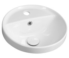 Cerastyle Yuva Keramické Umyvadlo Zápustné, ø 38cm, Bílá