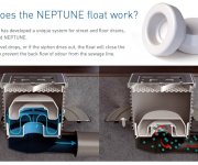 326xn-pv Neptun Boční D50/95, Vodní Hladina, Nerezová Mřížka 150x150mm 04880-PVB50NX-95