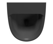 Gsi Community Urinál Se Zakrytým Přívodem Vody, Rimless, 31x54,5cm, černá Mat