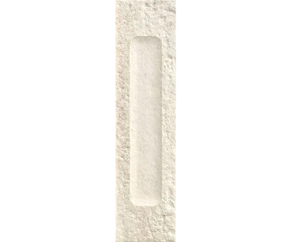Obklad jako kámen Marca Corona Miniature Fornace Formella Bianco Minerale 6x24 - bílá
