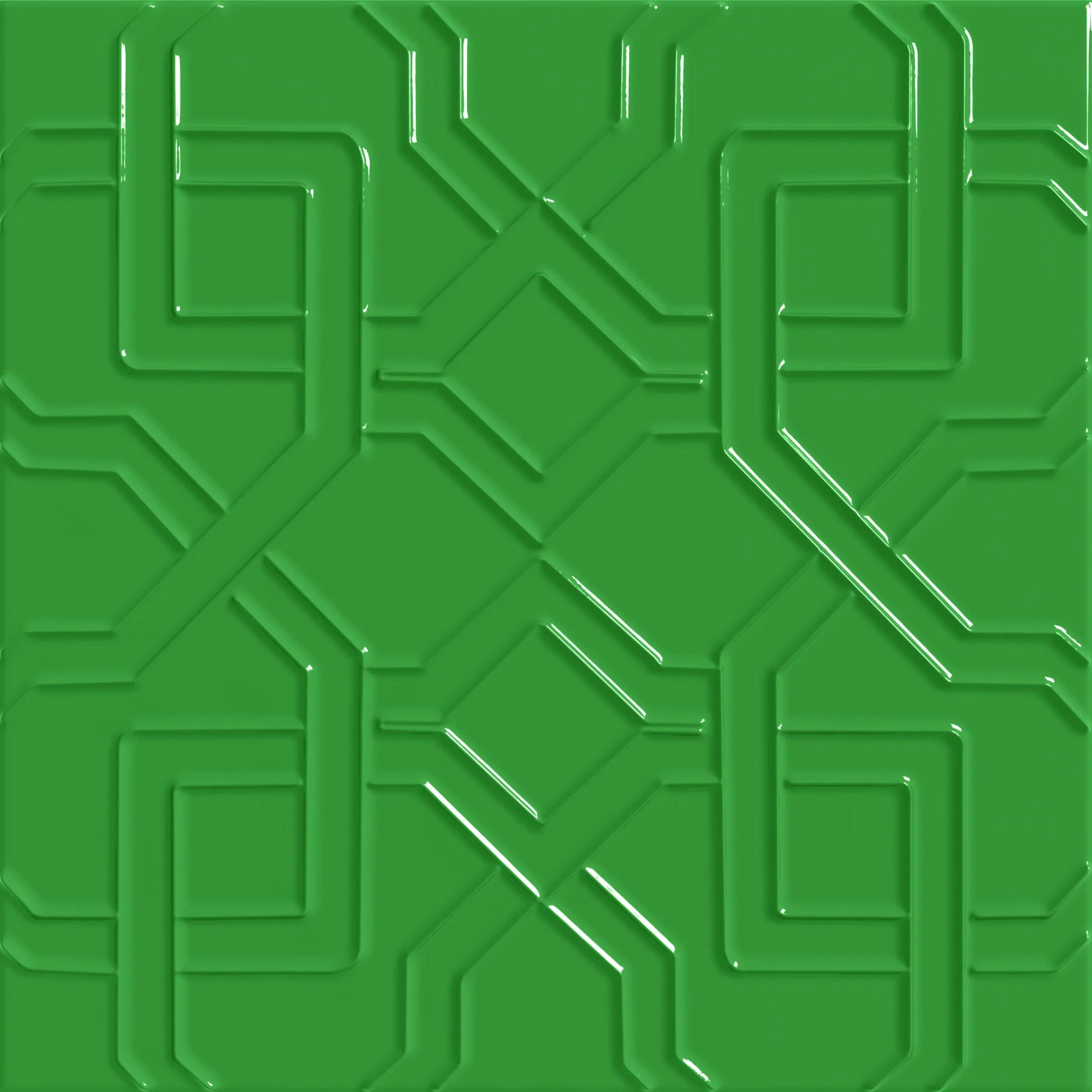 Dekor 41zero42 Superclassica SCB Path Verde 15x15 - zelená
