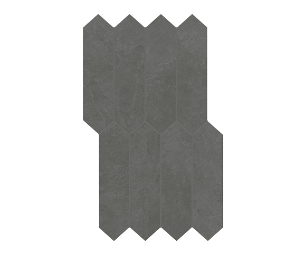 Mozaika jako kámen Caesar SLAB2 Iron Mesh 32x54 Matt. - antracitová