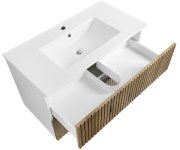Aqualine Paneda Strip Umyvadlová Skříňka 89,5x55x45,2cm, Dub Emporio
