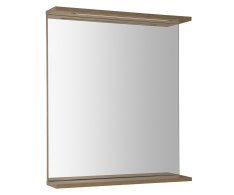 Aqualine Korin Strip Zrcadlo S Led Osvětlením 60x70x12cm, Dub Platin