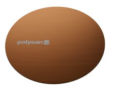 Polysan Mirai Kruhová Krytka Sifonu, Měď Mat