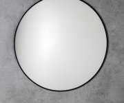 Sapho Arowana Kulaté Zrcadlo V Rámu ø 60cm, černá Mat