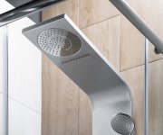 Aqualine Tusa Sprchový Panel 200x1400mm, Stříbrná