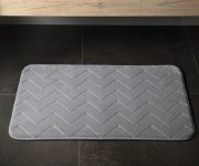 Gedy Mousse Koupelnová Předložka, 50x80cm, 100% Polyester, Protiskluz, šedá