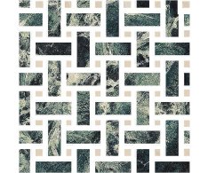 Fioranese Sound of Marbles Mosaico WEAVE Verde Intenso 30x30 Luc. Rett.