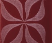 Vzorovaný dekor Aleluia Urban Atelier Decor Glam Sangue 10x10 - vínová