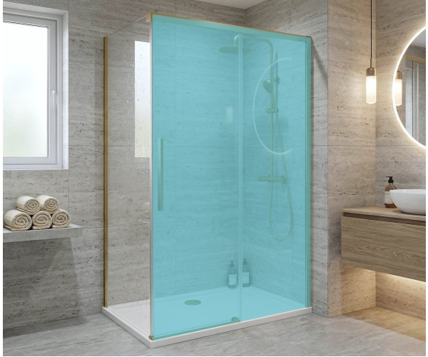 Gelco Luxor Gold Matt Boční Stěna 1000mm, čiré Sklo