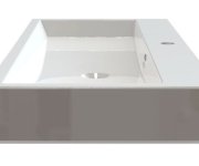 Sapho Orinoko Umyvadlo, Litý Mramor, 100x42cm, Bílá