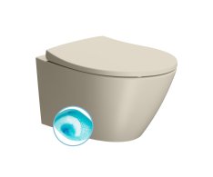 Gsi Modo Závěsná Wc Mísa, Swirlflush, 37x52cm, Creta Dual-mat