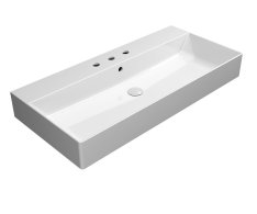 Gsi Kube X Keramické Umyvadlo 100x47cm, 3 Otvory, Bílá Extraglaze