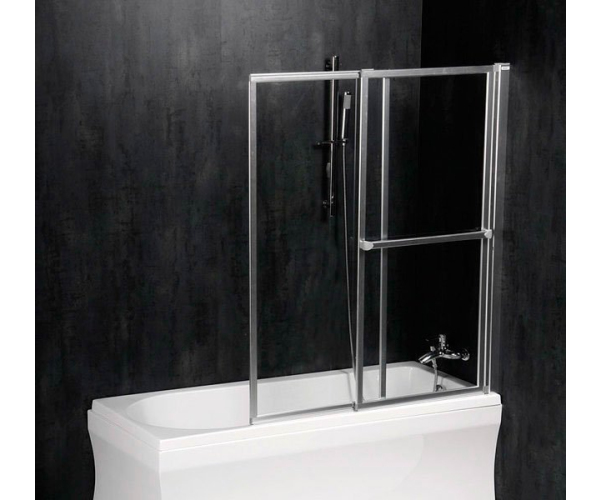Polysan Olbia Vanová Zástěna S Pneumatickým Zdvihem, š. 1230mm, Stříbrná, čiré Sklo