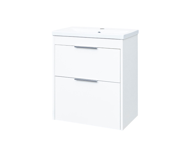 Mereo Vigo, Koupelnová Skříňka S Keramickým Umyvadlem 61 Cm, Bílá