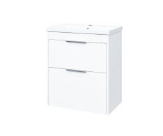 Mereo Vigo, Koupelnová Skříňka S Keramickým Umyvadlem 61 Cm, Bílá