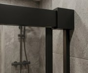 Gelco Luxor Black Sprchové Dveře Pro Rohový Vstup 800mm, čiré Sklo