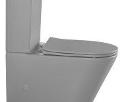 Sapho Paco Wc Kombi, Rimless, Spodní/zadní Odpad, šedá Mat