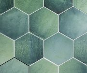 Dlažba jako kámen Ape Sintra Hexa Emerald Green 13,9x16 - zelená