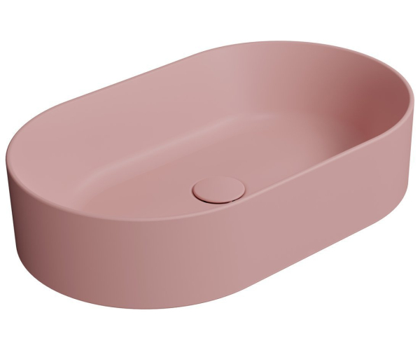 Gsi Kube X Keramické Umyvadlo Na Desku, 60x37cm, Oválné, Blush Mat