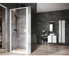 Sprchové dveře Nexty NDOP1 - NDOP1 80, bílá matná+transparent