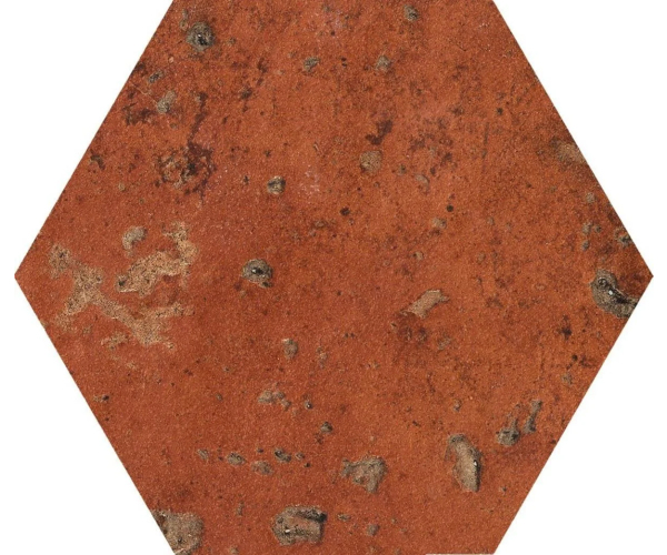 Dlažba jako cihla CIR Cotto del Campiano Rosso Siena esagona  15,8x18,3 - cihlová