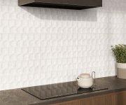Dekor jako kov Azuvi Oxide Luxe White 30x60 Mat. Rett. - stříbrná