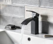 Sapho Ginko 35 Stojánková Umyvadlová Baterie, černá Mat
