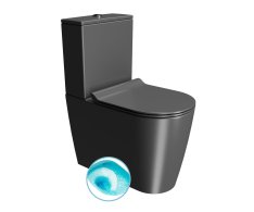 Gsi Kube X Wc Kombi, Swirlflush, Spodní/zadní Odpad, černá Dual-mat