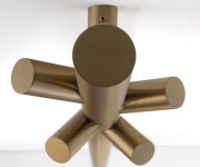 Sapho Pasador Elektrický Sušák Ručníků, Kulatý, 150x1500mm, 30 W, Zlatá Mat