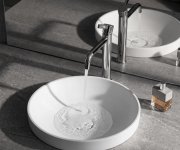 Polysan Verto Umyvadlo Zápustné, Litý Mramor, Průměr 40,5cm, Bílá Mat